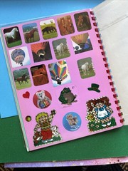 Lisa Frank Vintage 80s 90s Collectors Album 1982 Spiral Sticker Book Used As Is