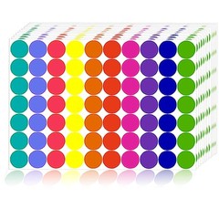 2800 PCS Color Dot Stickers Round Labels for Office, Classroom, Papers
