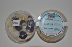 Stampin’ Up! Ribbon Striped Dots Scalloped Grosgrain / Satin Stich Twill Buttons