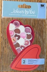 RARE Jolees Box Of Chocolate Hearts Candy Be Mine Love Valentines Anniversary 3D