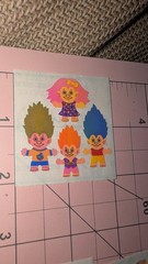 Vintage Sandylion Stickers Mother Of Pearl Trolls 1 Module