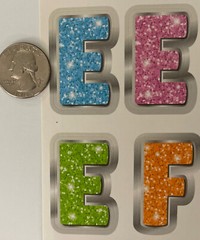 GLITTER-LIKE ALPHABET & NUMBER Stickers(173pc)ArtSkills•Letters•Words•