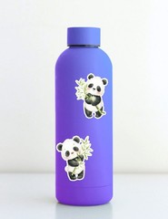 Panda Bamboo Vinyl Die Cut Stickers Set Scrapbooking Laptop Water Bottle