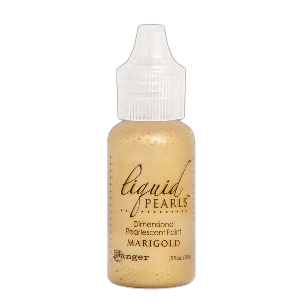 Ranger, Liquid Pearls, Pearlescent Paint, Add Dimension, Marigold, Yellow, Gold