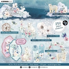 Studio Light Artic Winter Die-Cut Block Paper 20/Pkg-Nr. 68 LAWDCB68