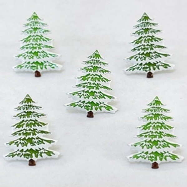 SNOW TREE SCRAPBOOKING DECORATIVE BRADS EYELET OUTLET 8 PCS