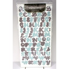 Crate Paper Alpha Twist Prudence Collection Alphabet Stickers New Scrapbooking