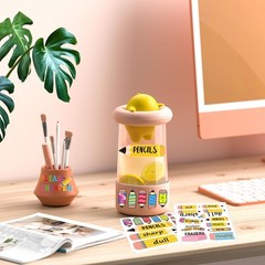 47Pcs Yellow Pencil Stickers,Back to School Label Sticker,Cute Pencil Station…