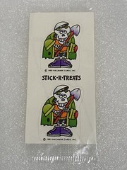 Hallmark Halloween Stick R Treats Monster Witch JOL Stickers 1983 New 21 Sheets
