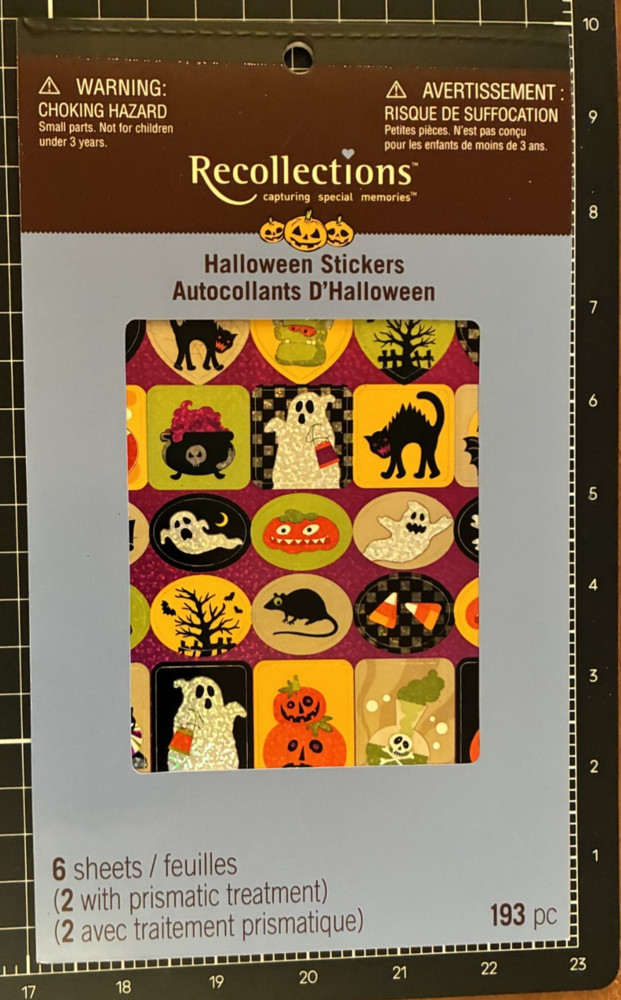 Recollections HALLOWEEN Stickers Book – 6 Sheets – Item #156791
