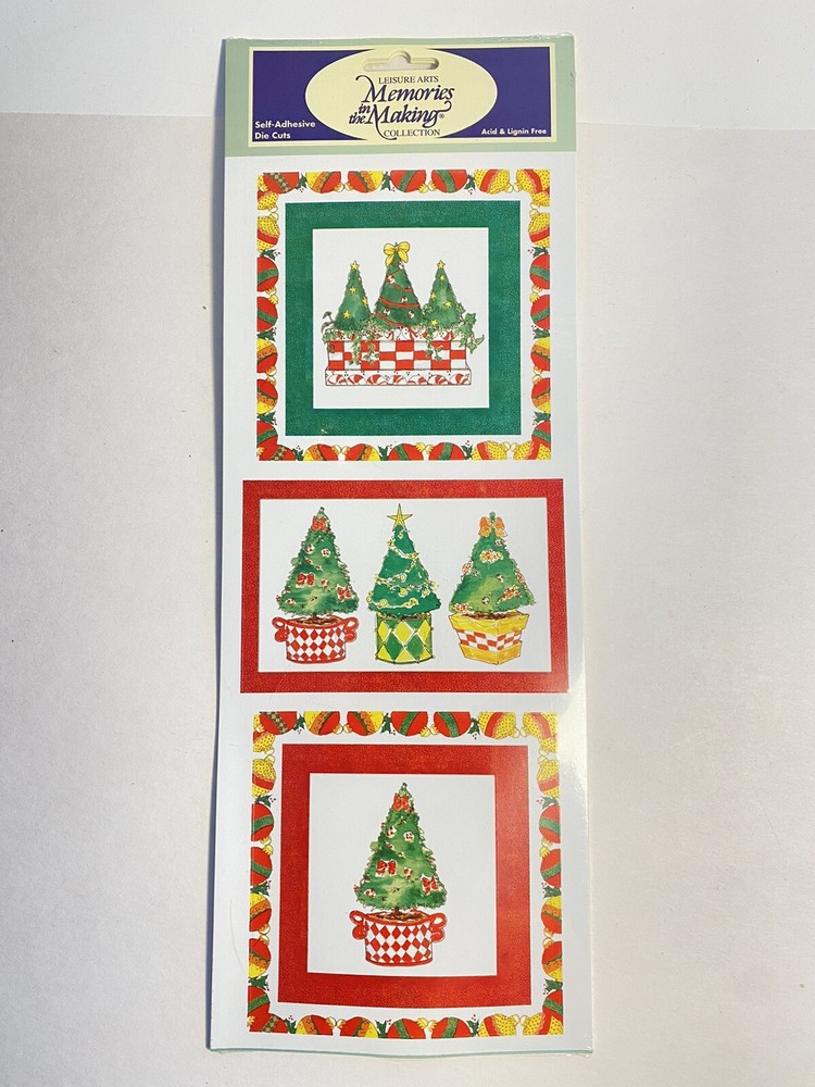 Vintage Christmas self adhesive die cut thick christmas stickers Jenna Deangeles