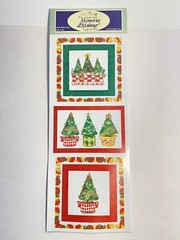 Vintage Christmas self adhesive die cut thick christmas stickers Jenna Deangeles