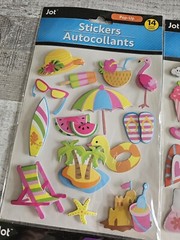 Sticker Lot – Scrapbooking 3D Stickers – Pirates Kids Hearts Summer Swim + #166