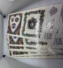 PSX Designs Stickers Pansy Frames Borders 6 Packs 2 Sheets Each Pack New