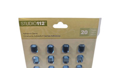 Studio 112 Blue Adhesive Gem Stickers 20 Count New Crafting Scrapbooking
