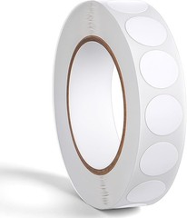Self-Adhesive 1000 PCS White Circle Dots – Writable Sticky Labels for Efficiency