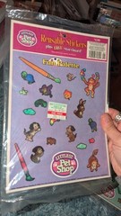 Vintage Littlest Pet Shop Reusable Stickers With Storyboard Lot Of 3 Packages