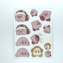 40 Cartoon Anime Cute Kawaii Kirby Stickers-Fast US Shipping Made in USA