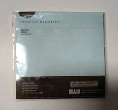 Creative Memories Black & White Paper Flowers, Frames, Paper Ribbon Scrapbooking