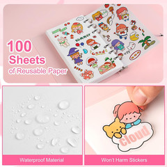 Reusable Sticker Collecting Album Book Accessories Activity Multipurpose100Sheet