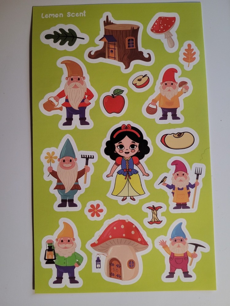 scratch and sniff stickers NEW sheet HORIECHALY LEMON scent