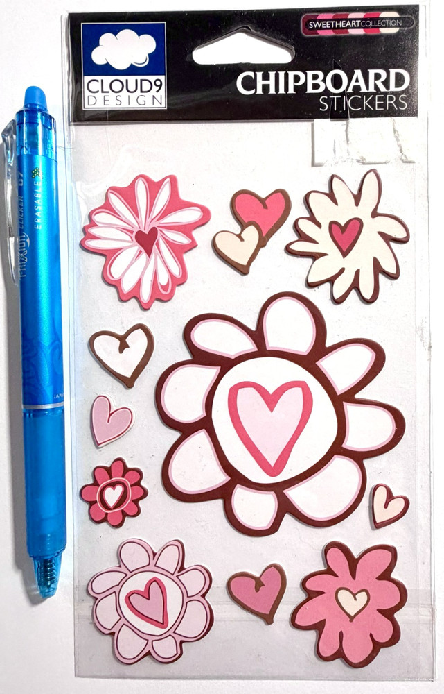 Flowers Large Chipboard Stickers Scrapbooking Card Journal Planner Cloud9