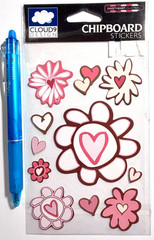 Flowers Large Chipboard Stickers Scrapbooking Card Journal Planner Cloud9
