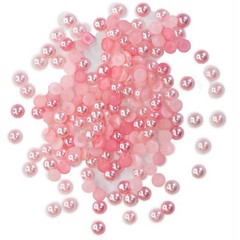 Buttons Galore Flat Back Half Pearls for DIY Crafts (6) Soft Colors