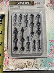 Paper Studio Spare Parts Metal Clock Hands 10pc Craft Embelishment Steam Punk
