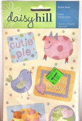 NIP Daisy Hill POLKA DOT Die-Cut Stickers use w/ Baby Polka Dot Pig & Polka Dot