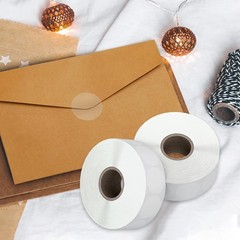 1″ Clear Circle Stickers 1000 Pcs, Transparent Self-Adhesive Seals for Envelo…