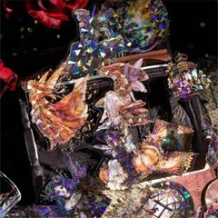 20Pcs Magic Holographic PET Stickers Witch Lady Junk Journal Decorative Sticker