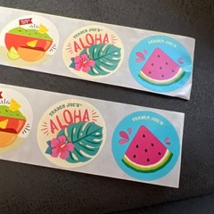 12 Trader Joes Summer Stickers
