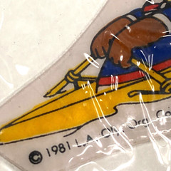 Vtg Drawing Board 3D Perk-Up Puffy Stickers 80s L.A. Olympics Uncle Sam Sports