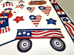 Patriotic America Liberty Cardstock Stickers 2003 NOS Scrapbooking 4th of July