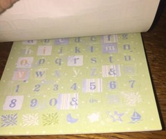 Deja Views Baby Boy 268 Stickers Tablet Blessing Miracle Scrapbook Infant POS-25