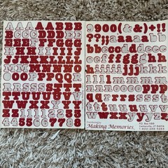 Creative Memories Making Memories Scrapbooking ABC/123 Sticker PC Letters Used