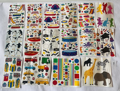 Vintage Sticker Lot 1990s Mrs. Grossman’s Sticker Sheets Set F- 16 Sheets BIN 73
