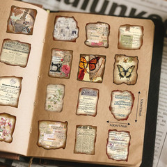 100 Pcs Vintage Journaling Stickers – Junk Journal Supplies with Antique Map Pri