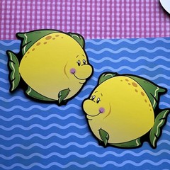Vintage Carson Dellosa Fish Fishbowl Bulletin Board Name Tags Plates Cutout Lot