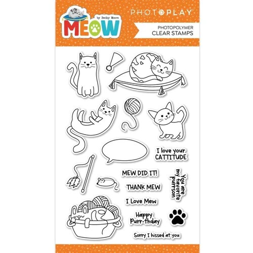 Photoplay CLEAR ACRYLIC STAMPS – MEOW