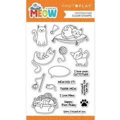 Photoplay CLEAR ACRYLIC STAMPS – MEOW