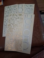 5X STICKERS SCRAPBOOKING NEW (ST1497) MIX TRANSPARENT