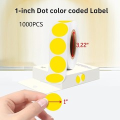 PARLAIM 1000 Pack, Yellow Dot Stickers 1 inch Round Circle Labels Garage Sale