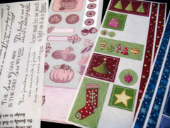 Lot of Stickers, Christmas Sparkle, Title stickers Twinkle, Holly Days, Dazzle.