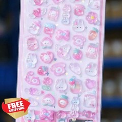 450+ Kawaii Puffy Stickers Bulk Pack 3D Water Bottle Laptop Gift