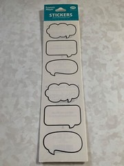 FMI FRANCES MEYER STICKERS 4 SHTS TALK BUBBLES TALKING BUBBLES 12PCS