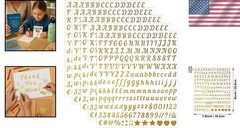 0.5 Inch Small Letter Sticker, Golden Vinyl Self Adhesive Alphabet Number Sticke