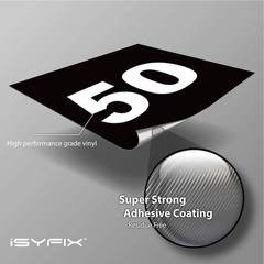 iSYFIX Black Consecutive Number Stickers – 1 to 50, 4-inch, 1 set – Vinyl Sel…
