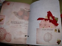 Cute Vintage Strawberry Junk Journal Scrapbook USA Seller